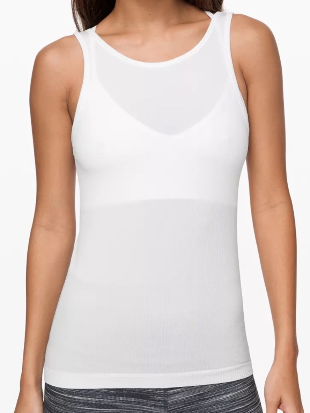Brand New Lululemon White "Seek Simplicity Tank" Size 8